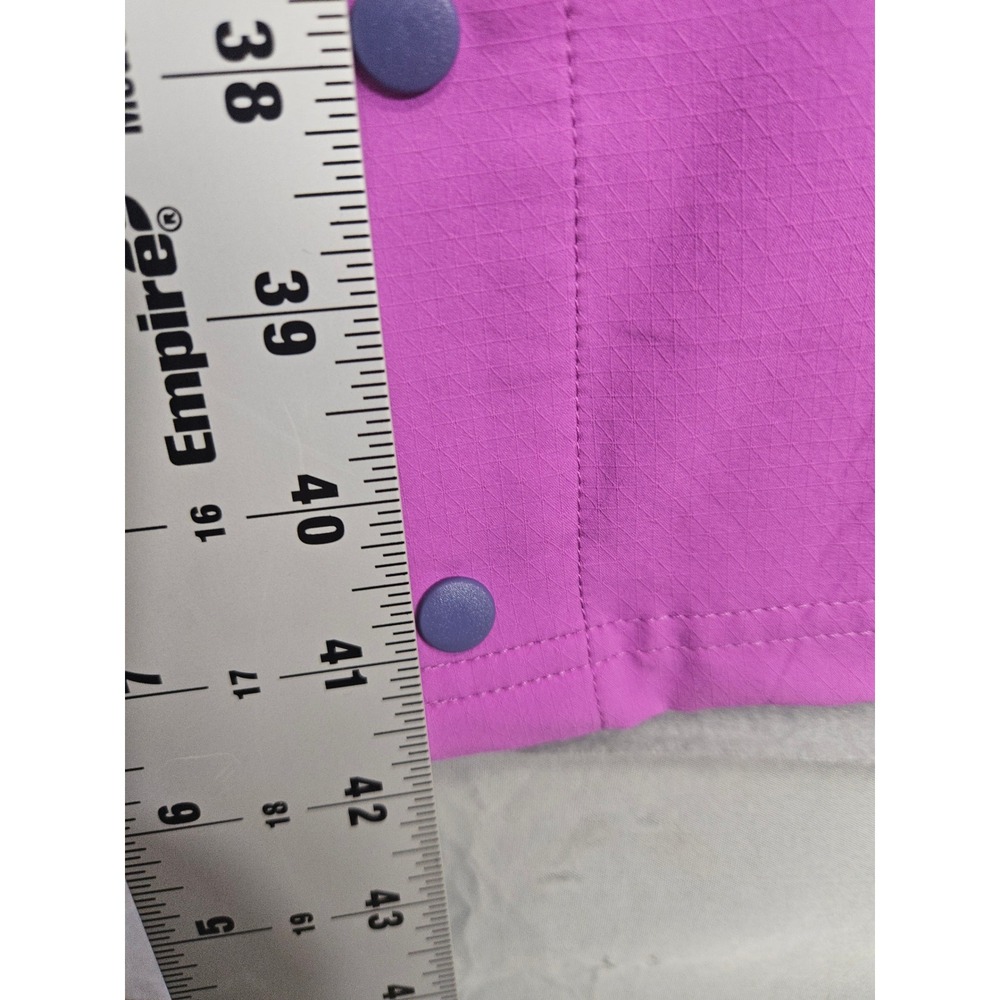 Puma ESS Ripstop Straight Pants Wild Berry Pink Snap Button Hem Womens Small NEW - Picture 6 of 13